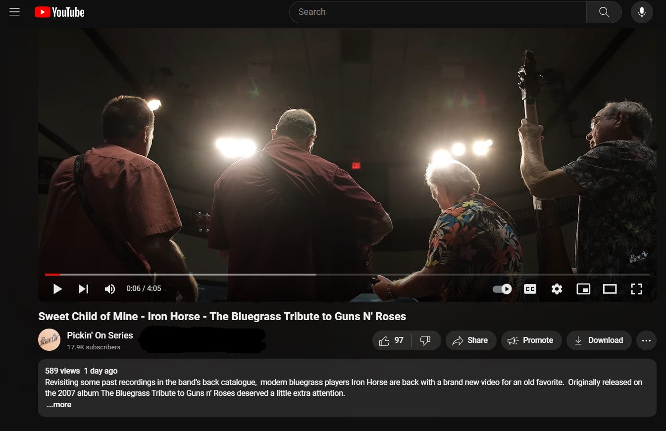 Iron Horse Debuts Music Video for Sweet Child O' Mine