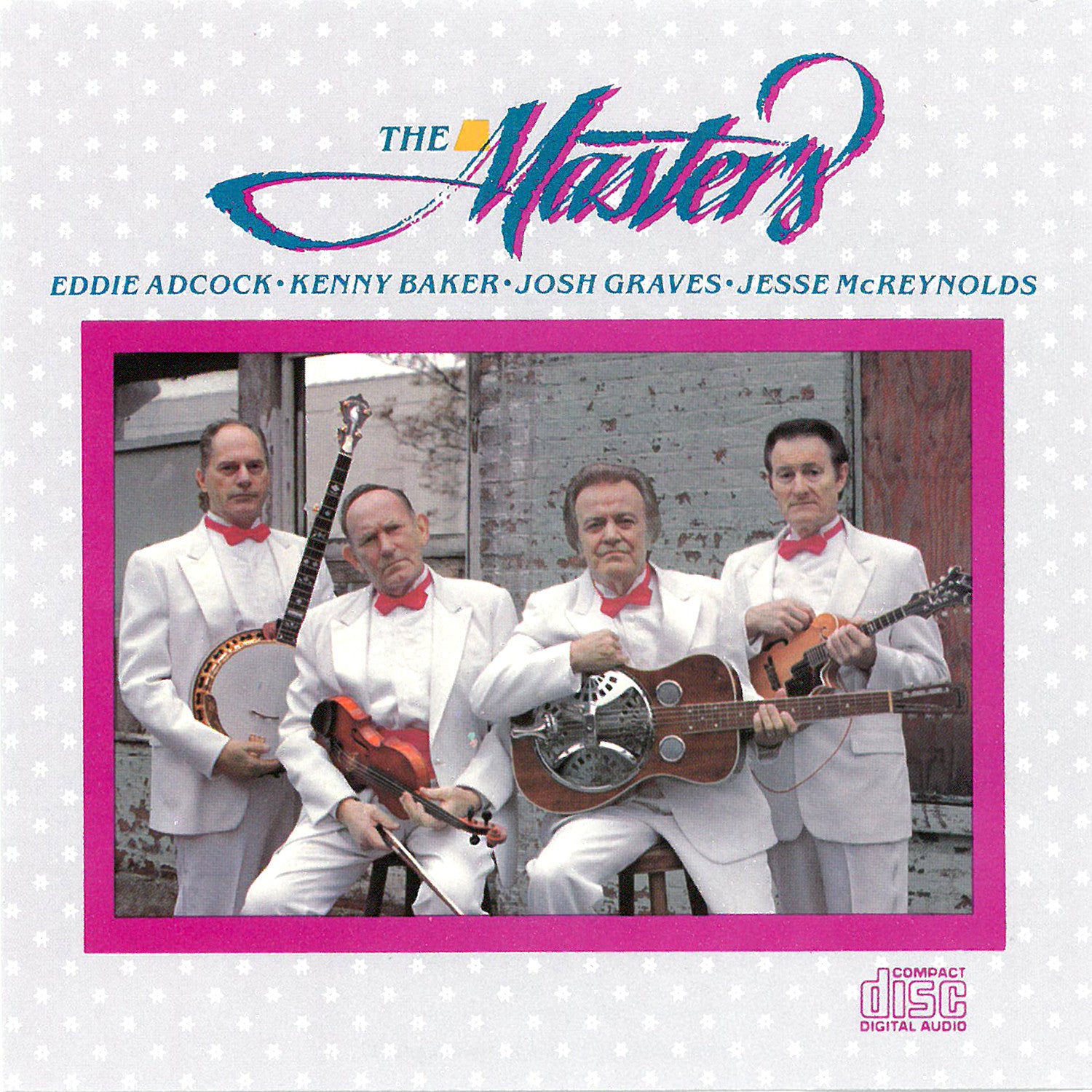 Band photo of Eddie Adcock, Kenny Baker, Josh Graves, and Jesse McReynolds bluegrass music artists