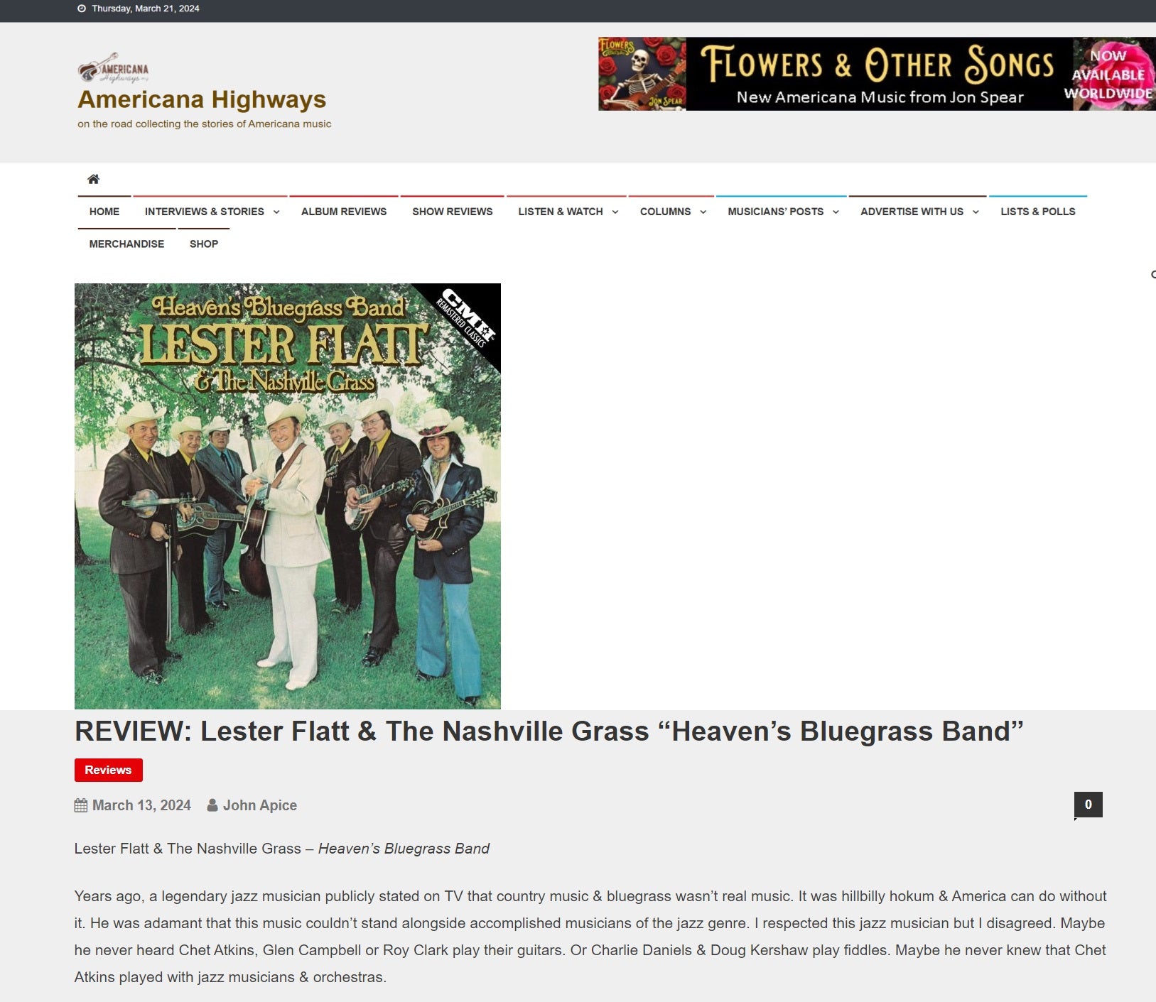 Americana Highways shines light on Heaven’s Bluegrass Band!