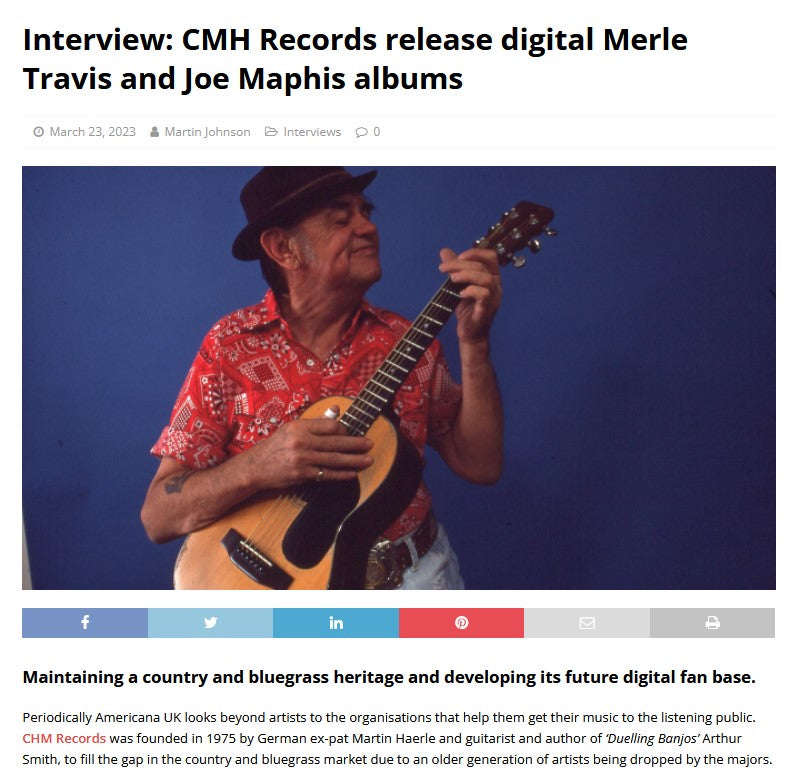 CMH RECORDS ON AMERICANA U.K.!